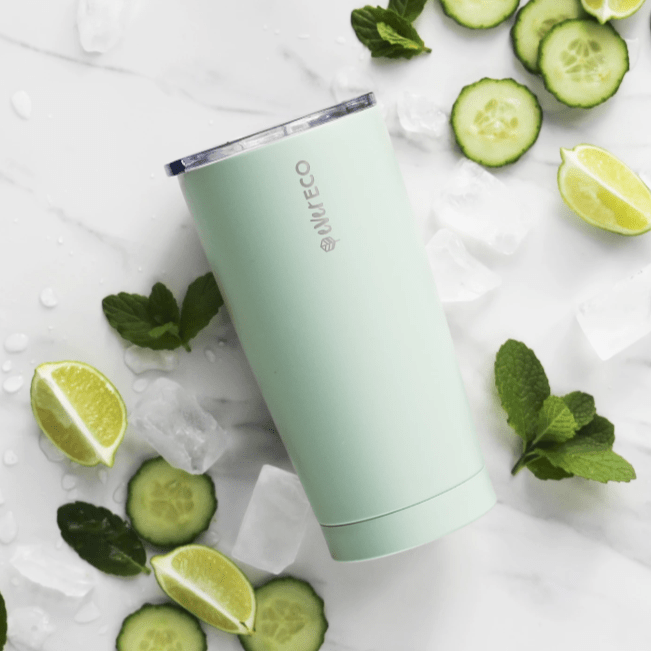 Insulated Stainless Steel Smoothie Tumbler 592ml - Sage