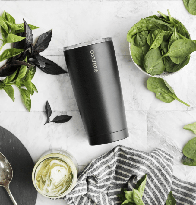 Insulated Stainless Steel Smoothie Tumbler 592ml - Black