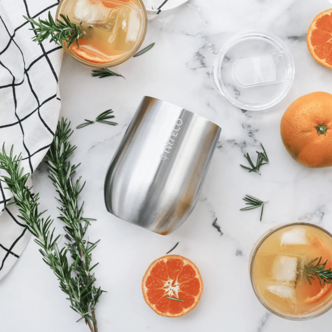 Insulated Stemless Stainless Steel Mini Tea Tumbler 354ml - Silver