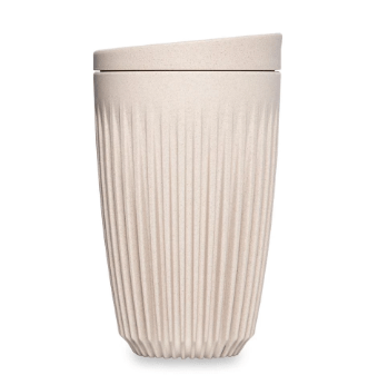 12oz/354ml Reusable Huskee Coffee Cup - Natural