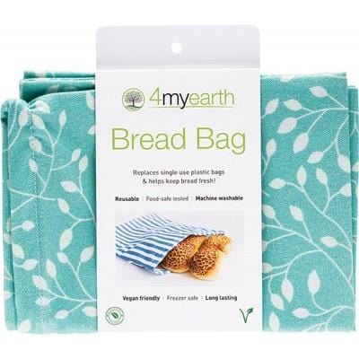 Reusable Bread Bag Leaf Print