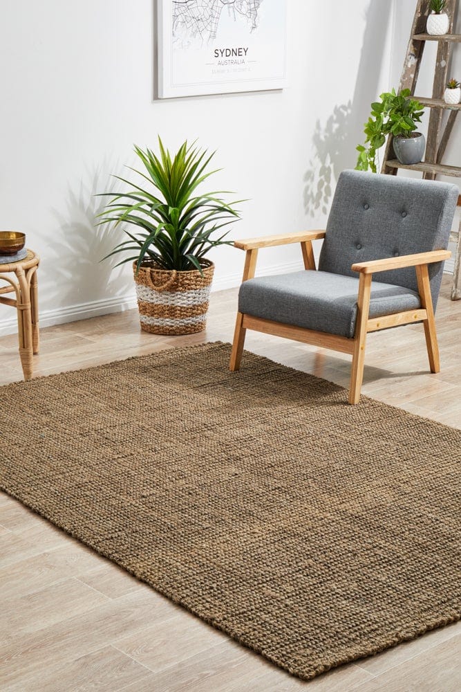 Eco Barker Silver Natural Jute Rug