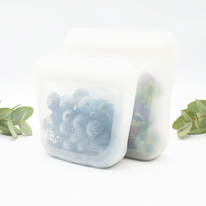 Reusable Silicone Ziplock Bags 2 pack - 200ml & 500ml