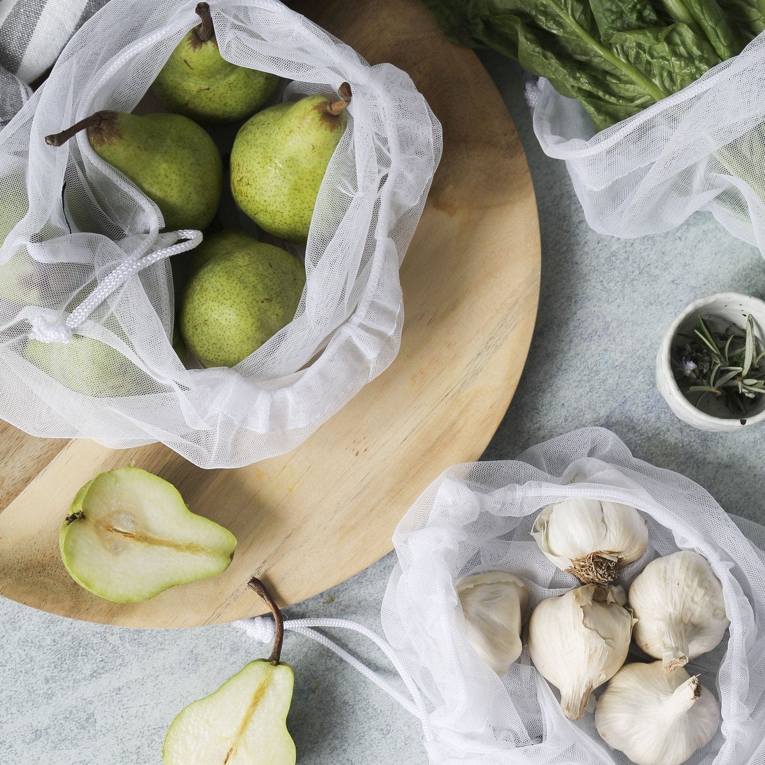 Recycled Mesh Produce bags - 4 pack