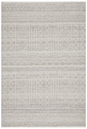 Isha Stitch Woven Rug Natural
