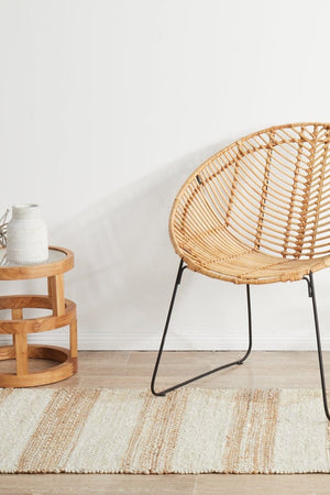 Byron 555 Natural White Runner Rug