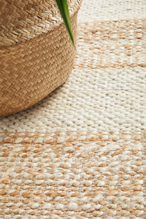 Byron 555 Natural White Runner Rug