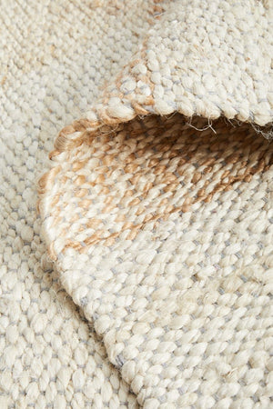 Byron 555 Natural White Runner Rug