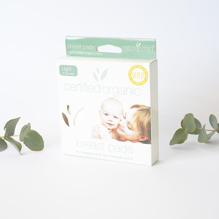 Organic Cotton Washable Breast Pads - 6 Pack Light & Discreet