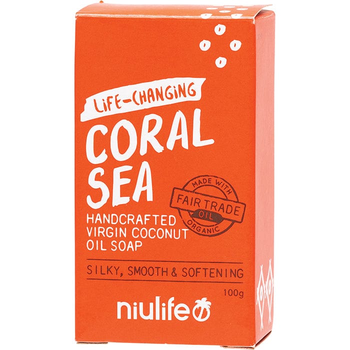 Niulife Organic Coconut Oil Bar Soap - Coral Sea