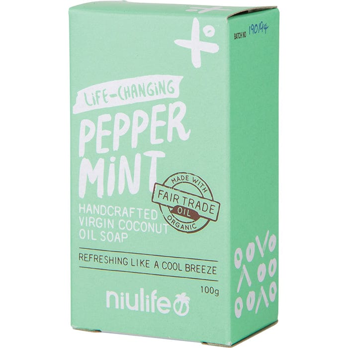 Niulife Organic Coconut Oil Bar Soap - Peppermint