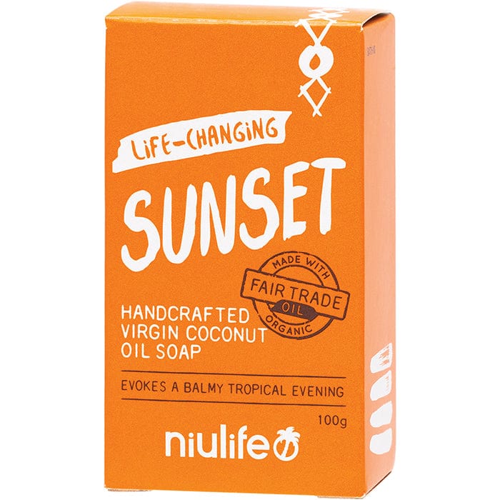 Niulife Organic Coconut Oil Bar Soap - Turmeric Sunset