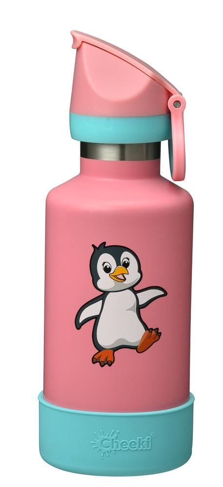 400ml Insulated Kids Reusable Water Bottle - Penguin