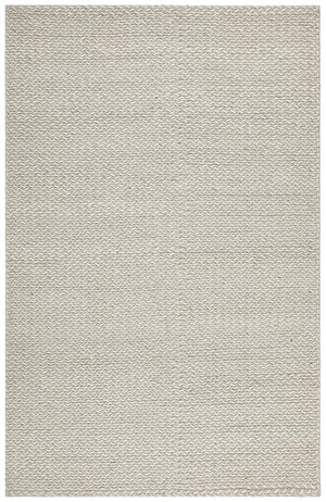 Leka Woven Wool Rug Grey White