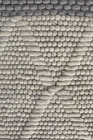 Leka Wool Hatch Textured Rug
