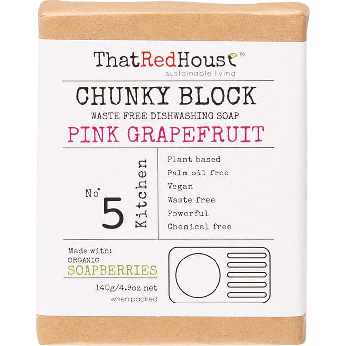 Dishwashing Soap Block - Pink Grapefruit 140g
