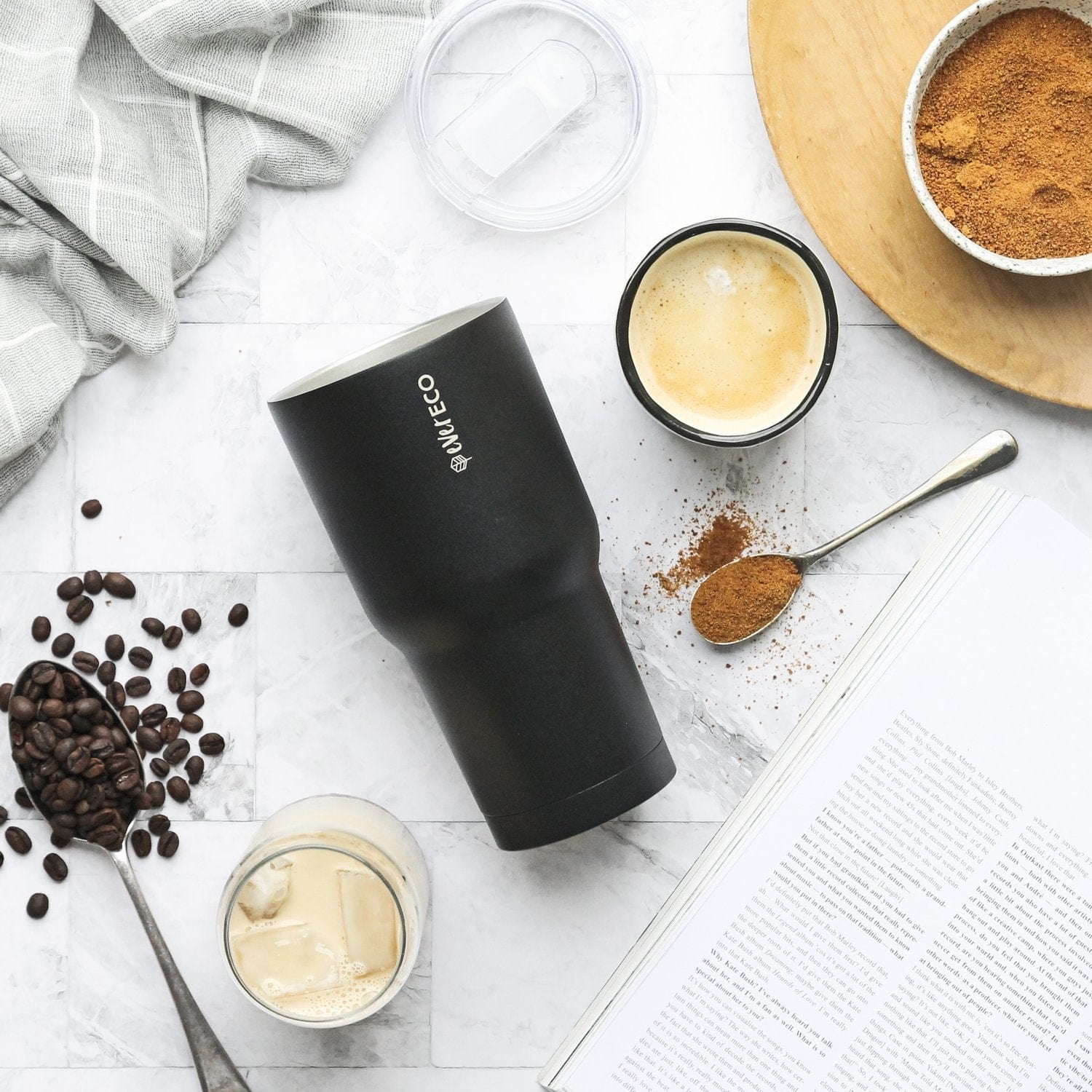 Insulated Stainless Steel Smoothie Tumbler 887ml - Black