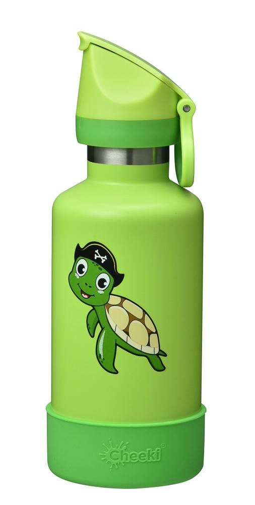 400ml Insulated Kids Reusable Water Bottle - Turtle