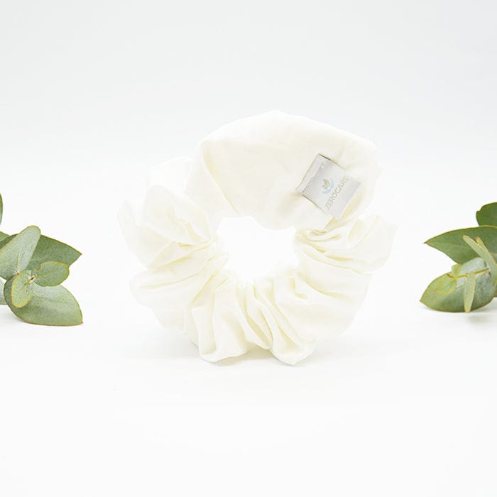 Hand Made Eco Scrunchie - White