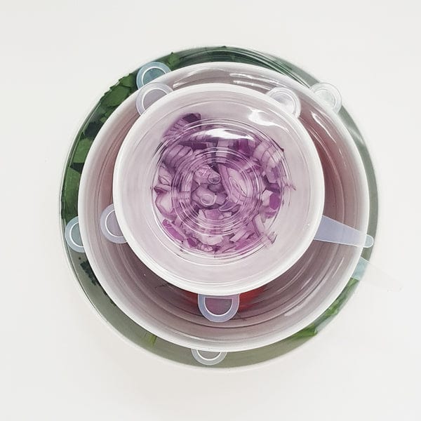 Silicone Stretch Food Cover Lids - 6 pack