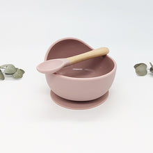 Baby Suction Bowls with Spoon Set - Pink