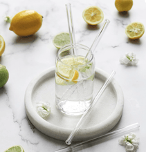 Reusable Glass Straight Straws - 4 Pack