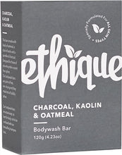 Ethique Solid Body Wash Bar Soap - Charcoal, Kaolin & Oatmeal