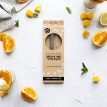Reusable Stainless Steel Straws - 2 pack