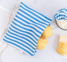 Reusable Food Bag - Denim Stripe Design
