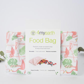 Reusable Food Bag - Flamingo Design