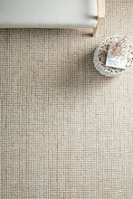 Natural Wool and Jute Rug Top View