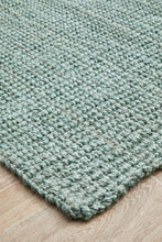 Eco Barker Blue Natural Jute Rug