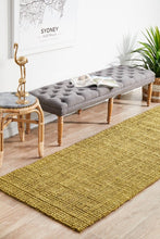 Eco Barker Green Runner Rug