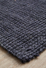 Eco Barker Navy Natural Jute Rug