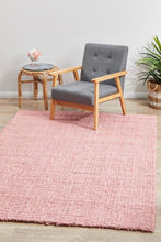 Eco Barker Pink Natural Jute Rug