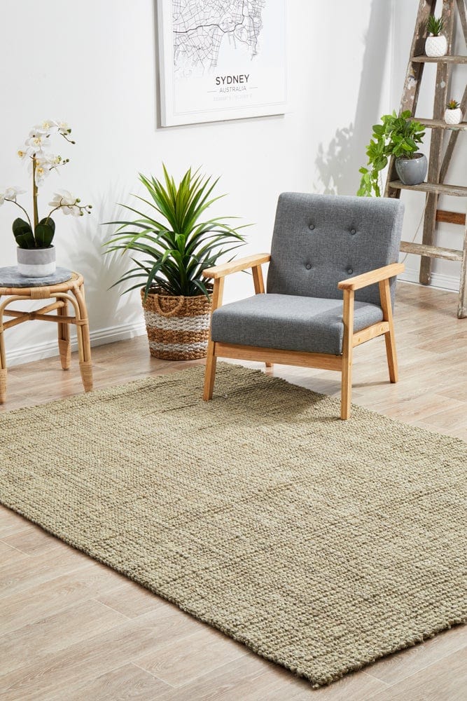 Eco Barker Platinum Natural Jute Rug