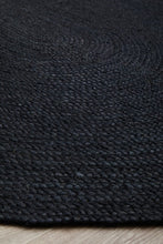 Agonda Black Oval Rug