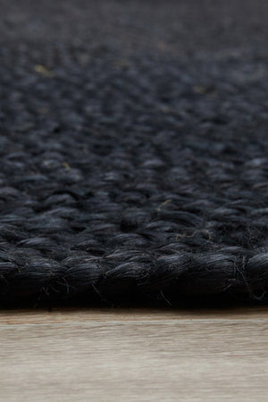 Vivi Black Oval Rug