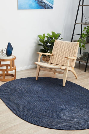 Vivi Navy Oval Rug