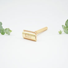 Safety Razor with Replacement Blades - Gold