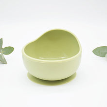 Baby Suction Bowls with Spoon Set - Green