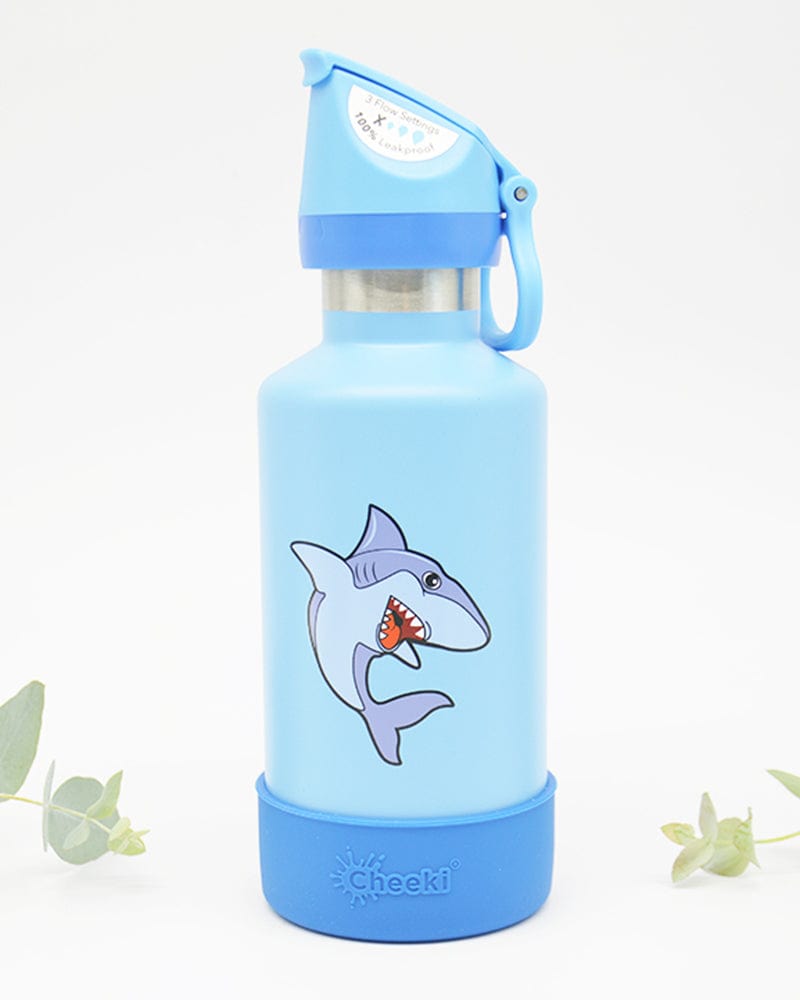 400ml Insulated Kids Reusable Water Bottle - Shark