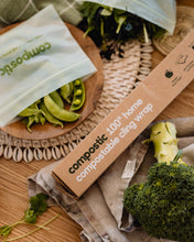 Home Compostable Resealable Sandwich Bags - 15 Medium Bags