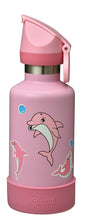 400ml Insulated Kids Reusable Water Bottle - Dolphin