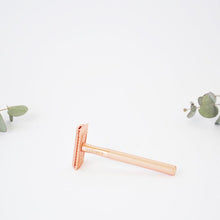 Rose Gold Safety Razor Plastic Free with Replacement Blades