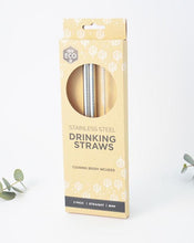 Stainless Steel Reusable Drinking Straws Dishwasher Safe 2 pack