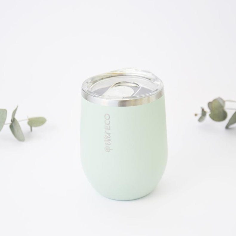 Sage Green Insulated Mini Tea Tumbler Stainless Steel 354ml