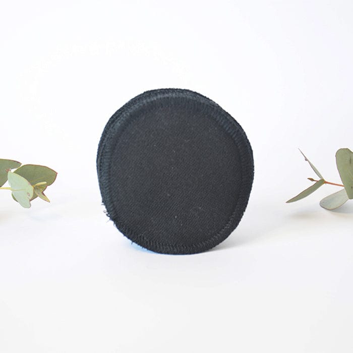 Reusable Makeup Remover Pads Hemp & Organic Cotton - 10 pack Black