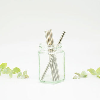 Reusable Stainless Steel Short Straw - Single