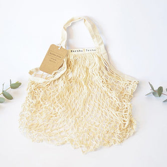 Organic Cotton Tote Shopping Bag - Beige